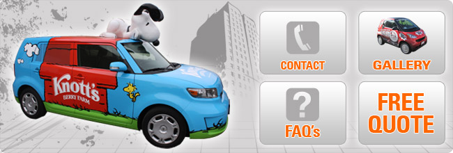Vehicle Wraps easy selection banner