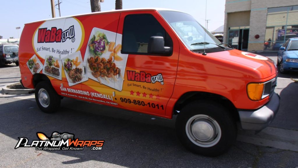 Full Wrap on Waba Grill van, designed 