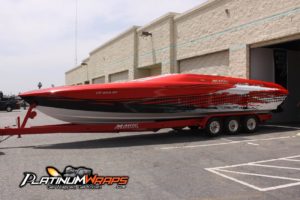 cigarette boat graphics Racing Written Decal Grade Build Boat Wraps Gallery - Platinum