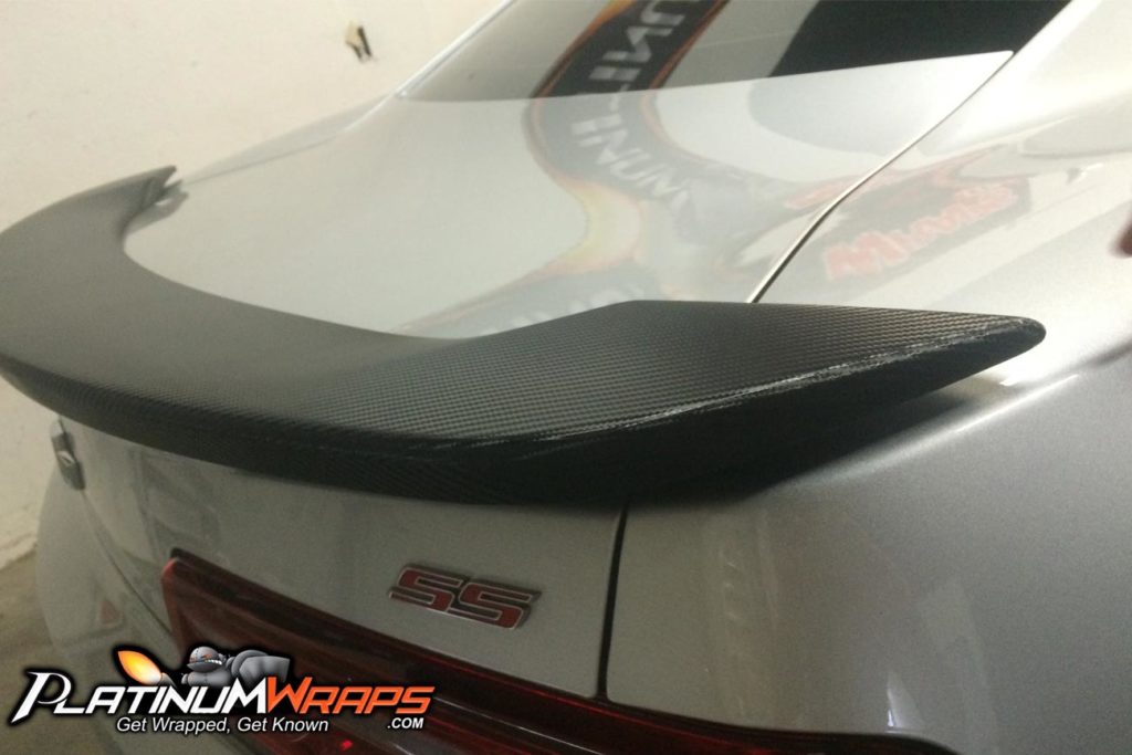 Carbon fiber spoiler wrap