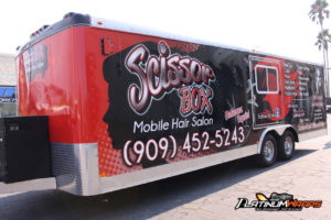 Mobile Hair Salon Trailer Wrap