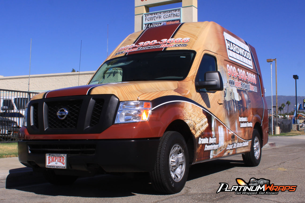 hardwoodflooringvanwrap2 Platinum Wraps