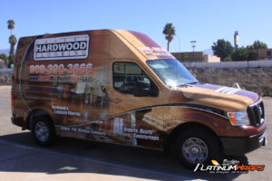 Hardwood Flooring Van Wrap