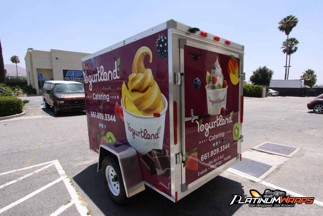 Frozen Yogurt Trailer Full Wrap Platinum Wraps