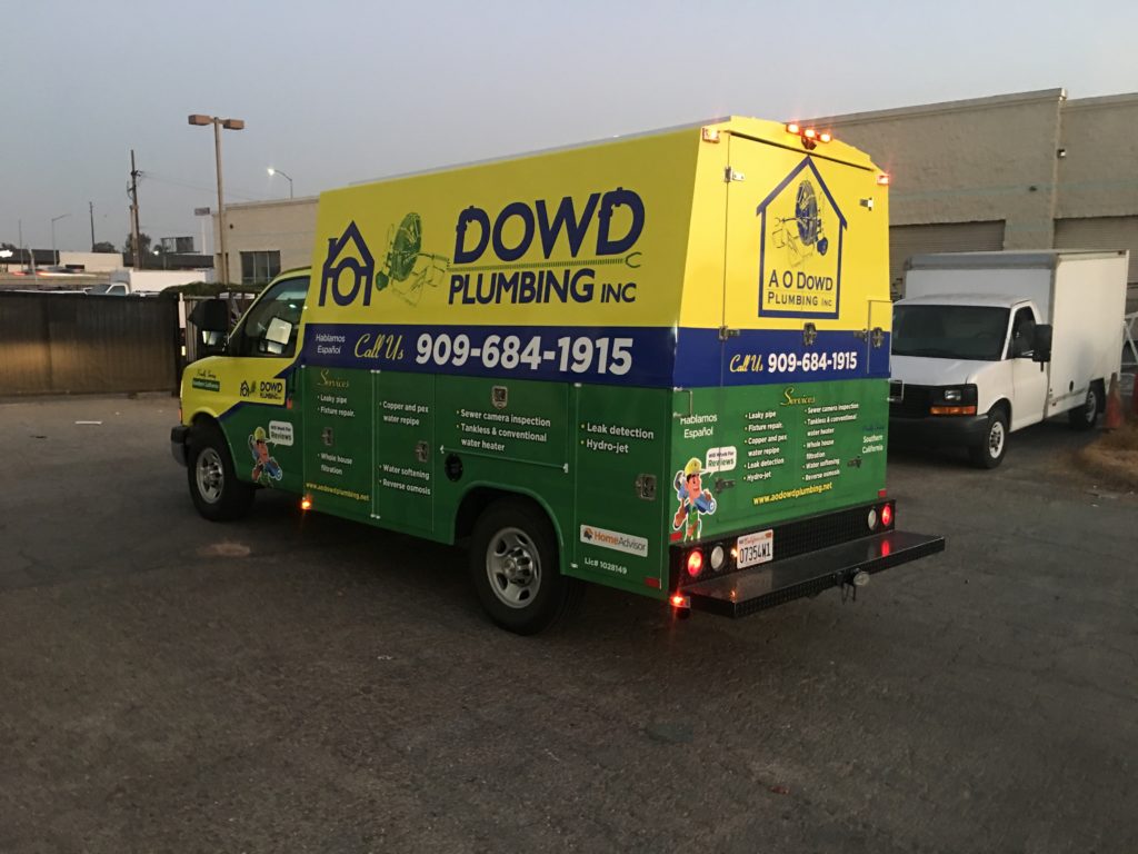 Plumbing van wrap