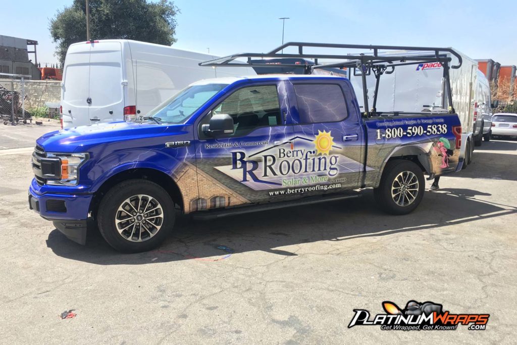 Truck wrap full custom wrap for roofing company