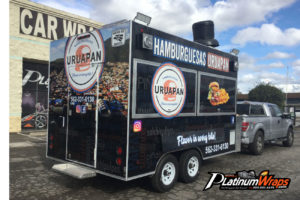 Hamburger Food Trailer Wrap