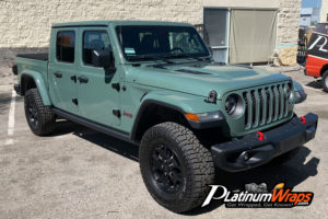 Jeep Truck Green Color Change Wrap