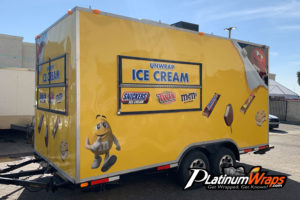 Ice Cream Catering Trailer Wrap