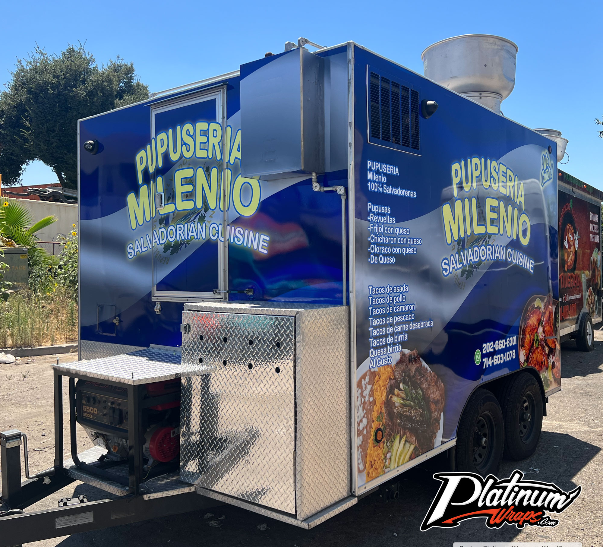 Pupuseria Trailer Wrap - Platinum Wraps San Bernardino