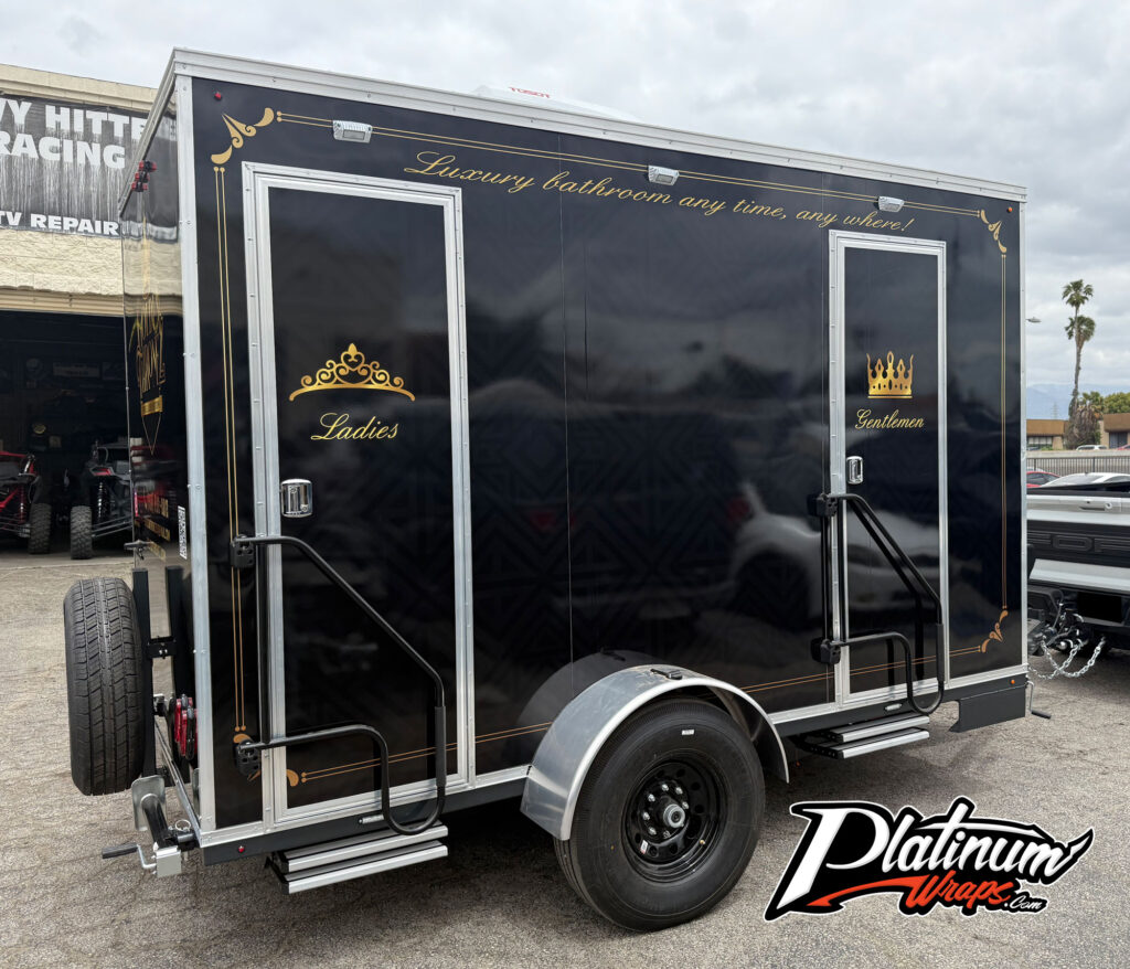 Restroom Trailer Wrap