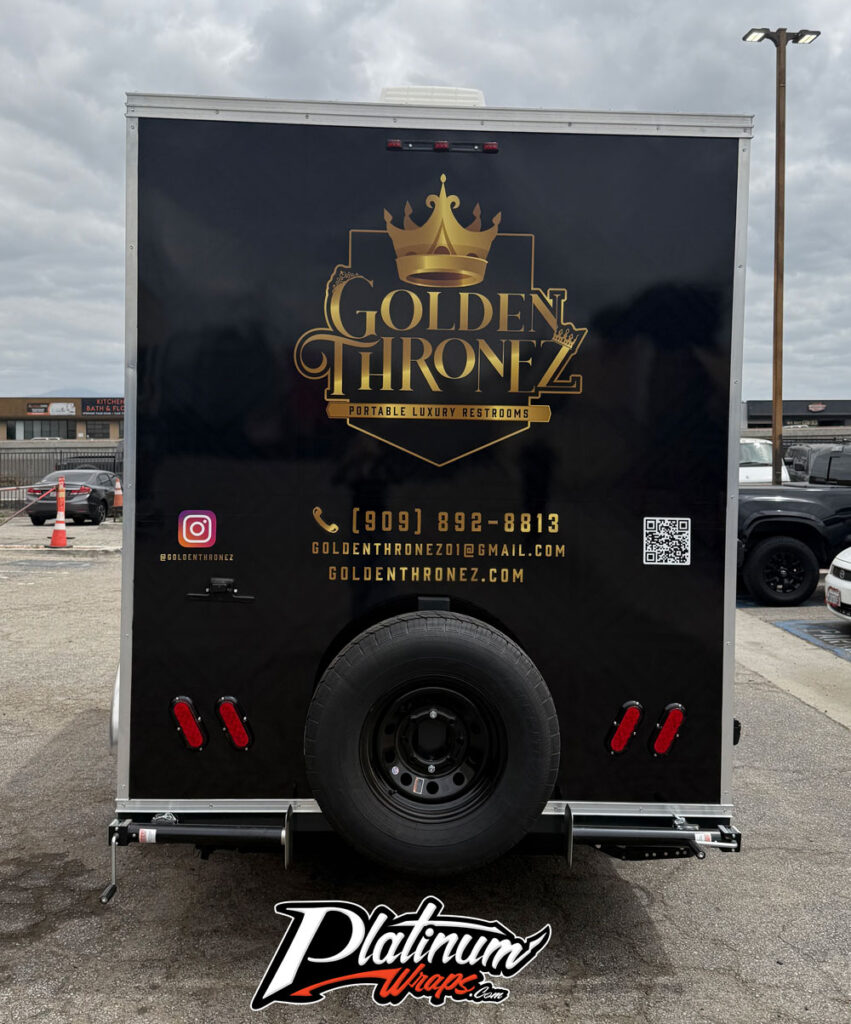 Restroom Trailer Wrap
