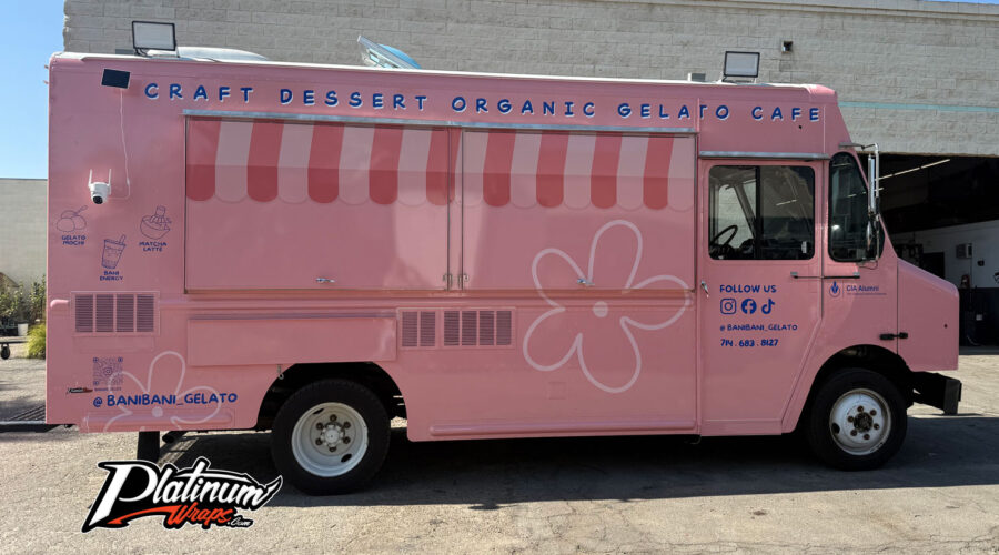 Gelato Food Truck Wrap