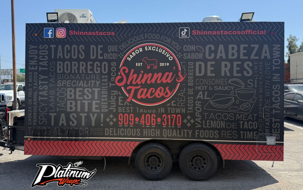 Taco Food Trailer Wrap