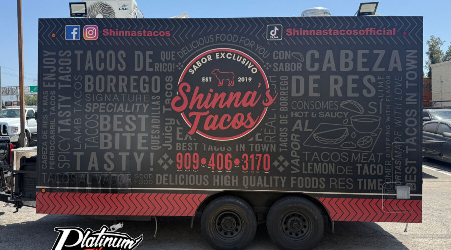 Taco Food Trailer Wrap