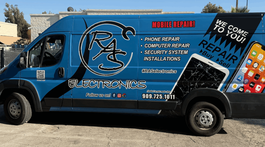 Phone Repair Van Wrap