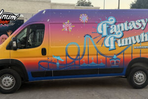 Colorful Van Wrap
