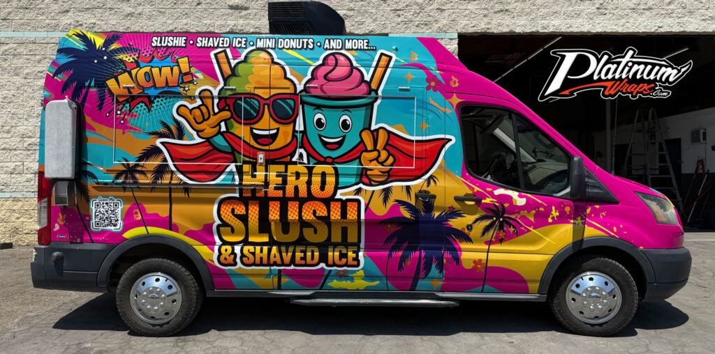 Ford Transit Shaved Ice Wrap