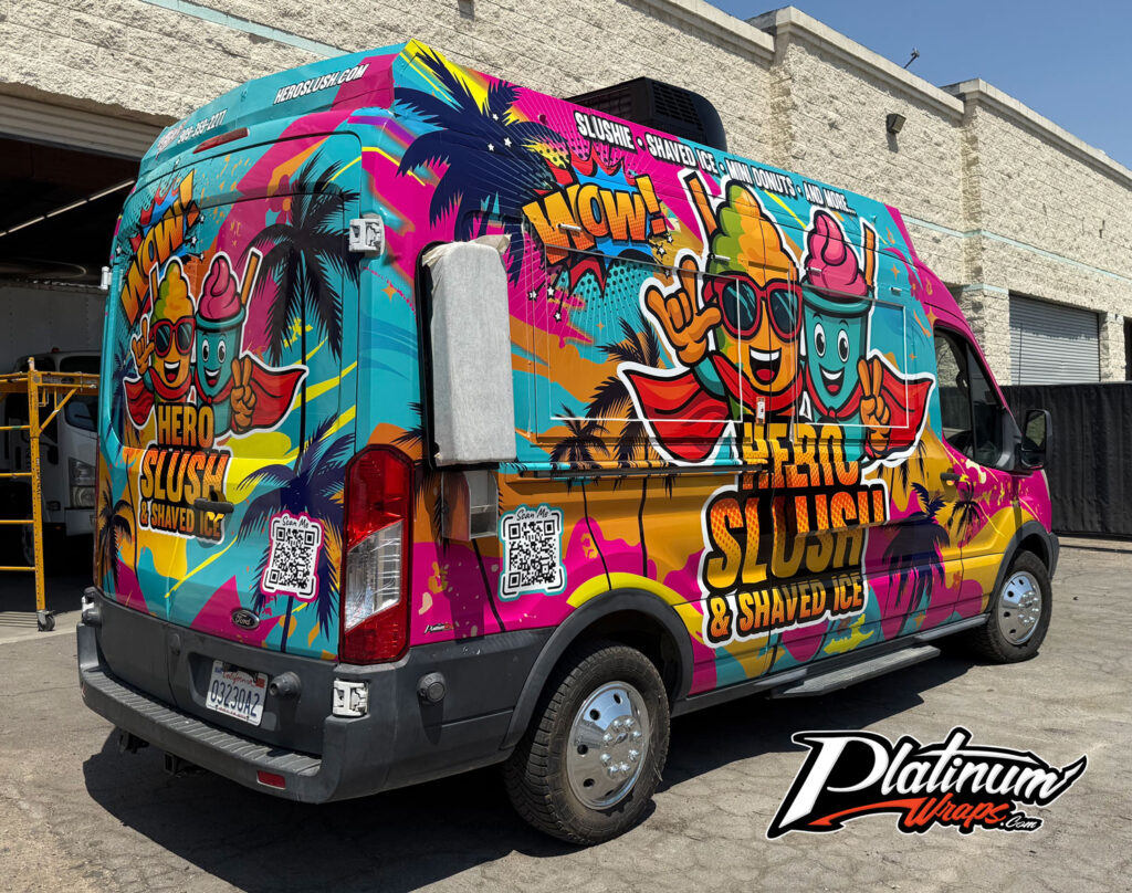 Ford Transit Shaved Ice Wrap