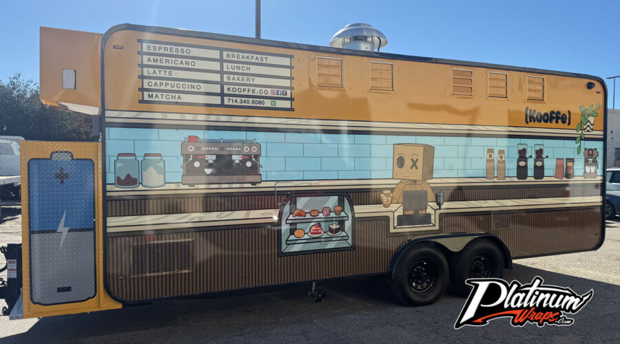 Coffee Trailer Wrap