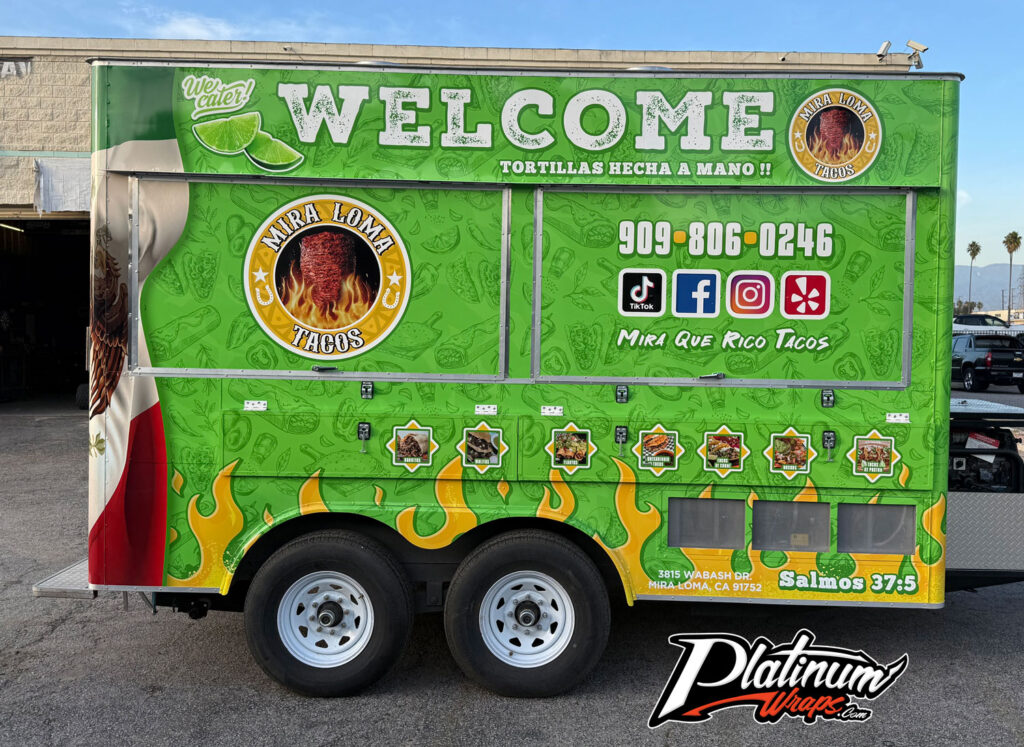 Taco Food Trailer Wrap