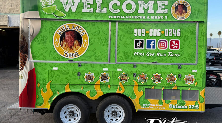Taco Food Trailer Wrap