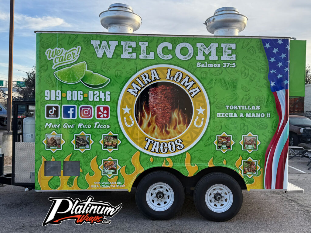 Taco Food Trailer Wrap
