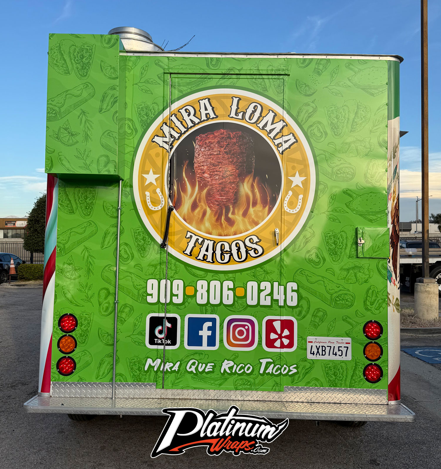 Taco Food Trailer Wrap