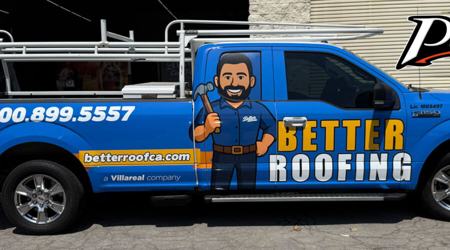 Roofing Truck Wrap