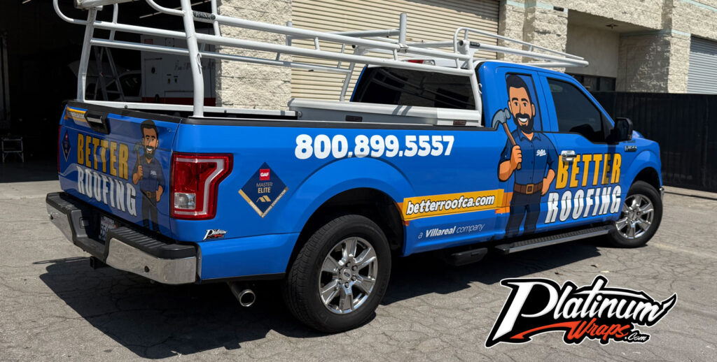 Roofing Truck Wrap