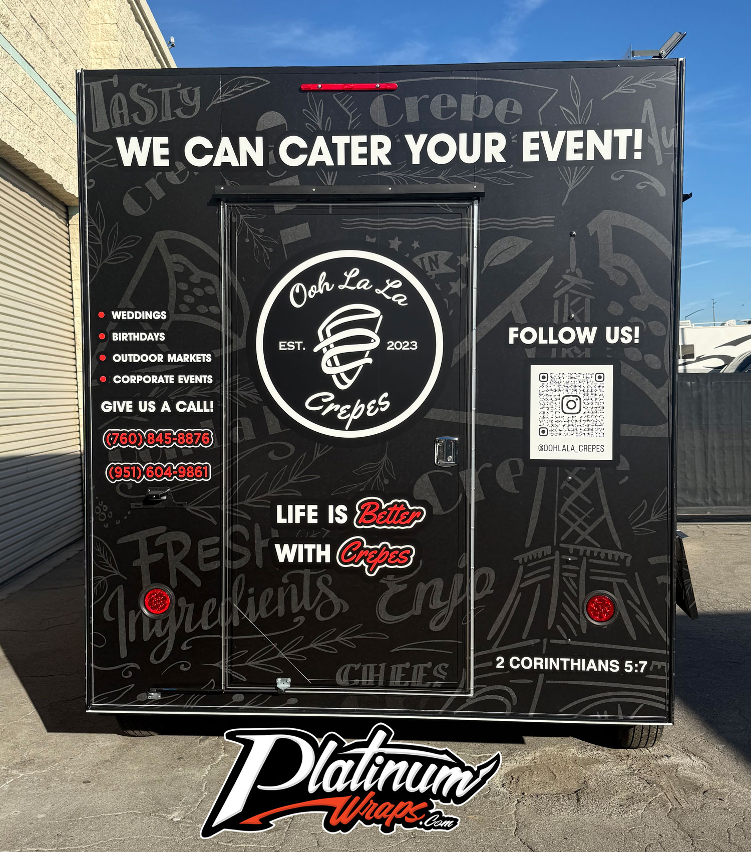 Crepe Trailer Wrap