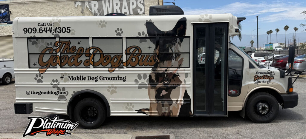Dog Grooming Bus Wrap