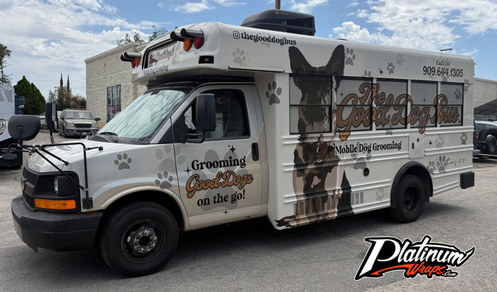 Dog Grooming Bus Wrap