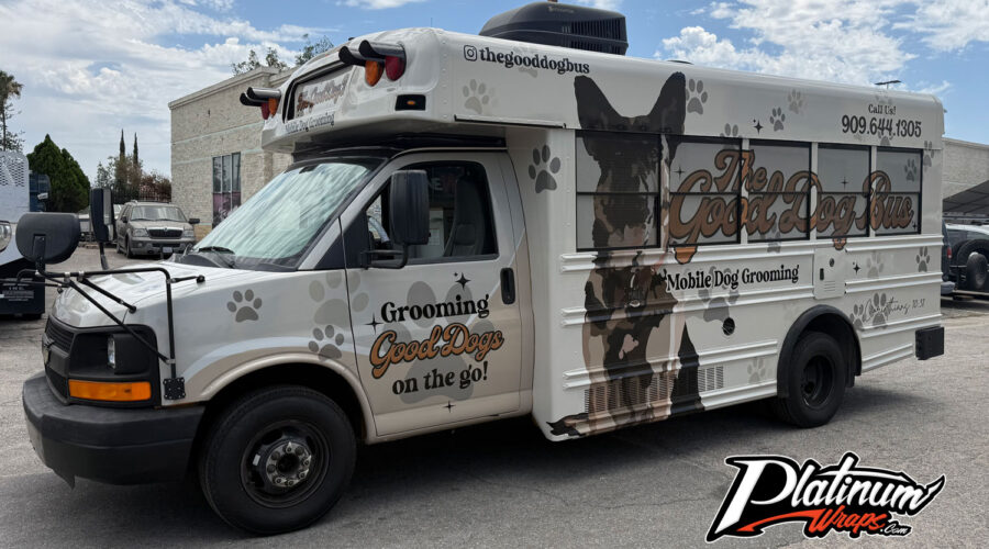 Dog Grooming Bus Wrap