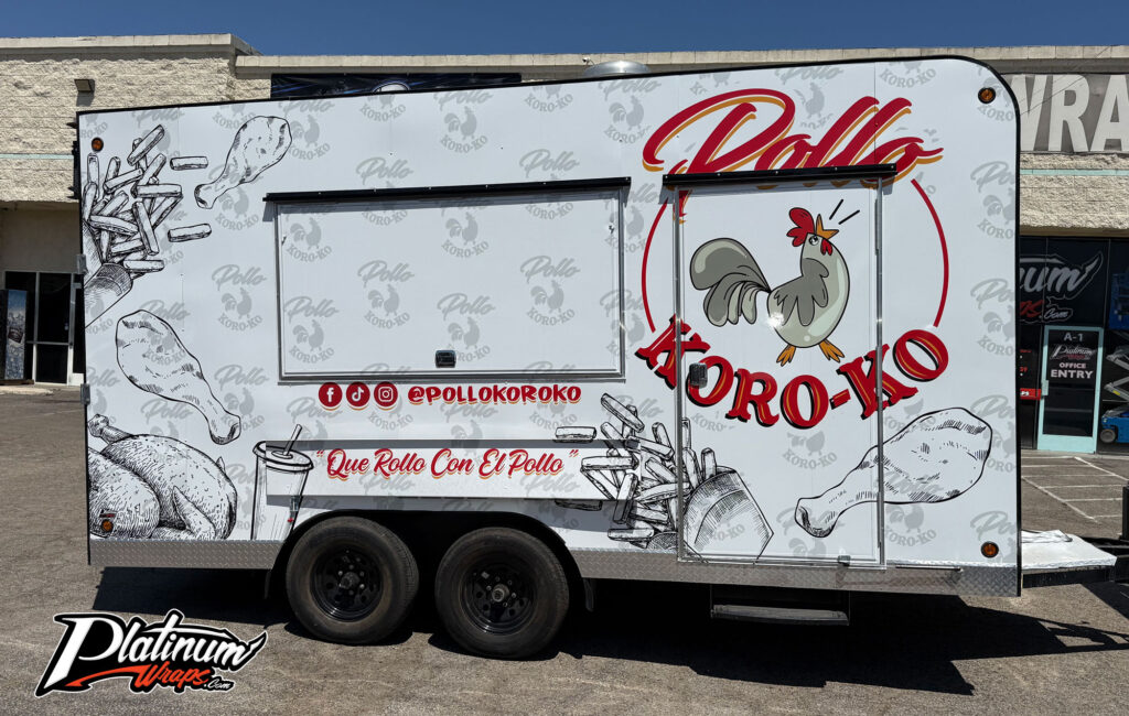 Chicken Trailer Wrap