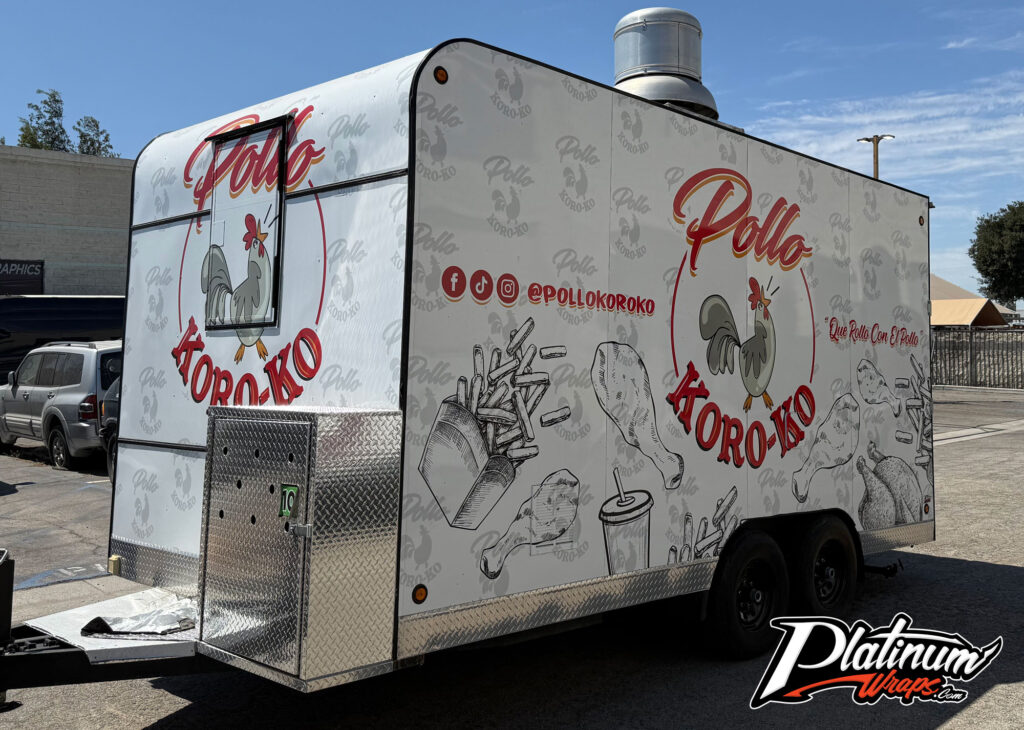 Chicken Trailer Wrap