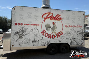 Chicken Trailer Wrap