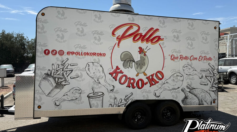 Chicken Trailer Wrap