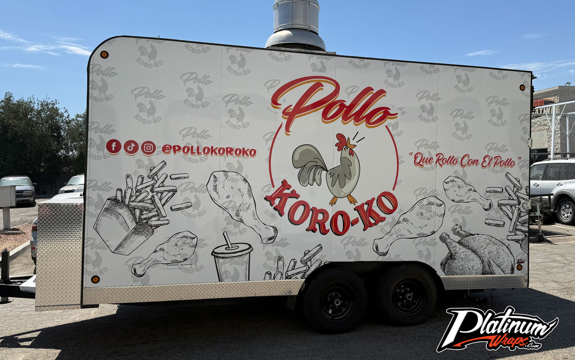 Chicken Trailer Wrap