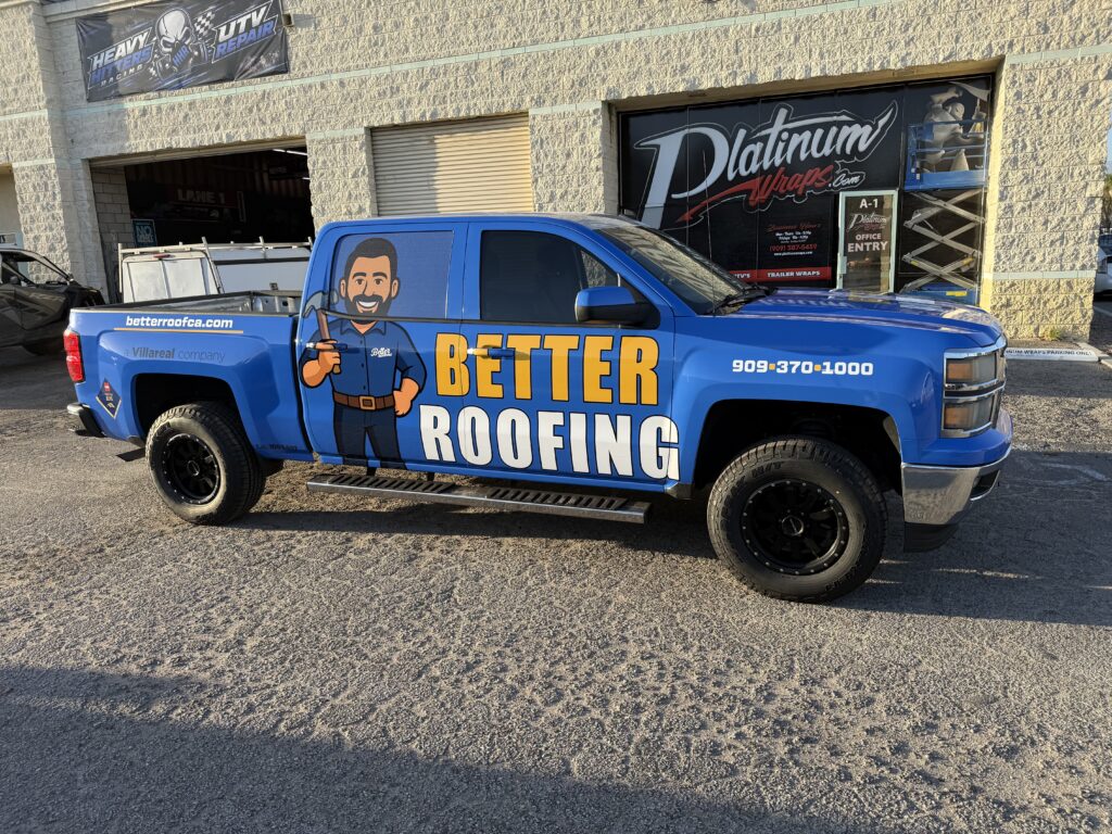 Roofing Truck Wrap
